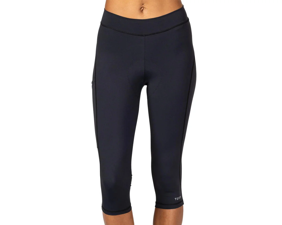 Terry Stash Capri (Black) (M) (w/ Chamois)